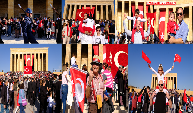 Anıtkabir'de 29 Ekim 'Cumhuriyet Bayramı' coşkusu