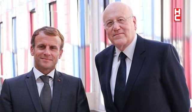 Necib Mikati ve Emmanuel Macron 'Lübnan’daki son durumu görüştü