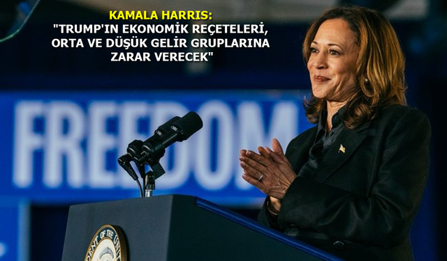 Kamala Harris'in Washington mitinginde 'Gazze' protestosu