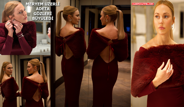 Meryem Uzerli, güzelliği ve şıklığıyla göz kamaştırdı...