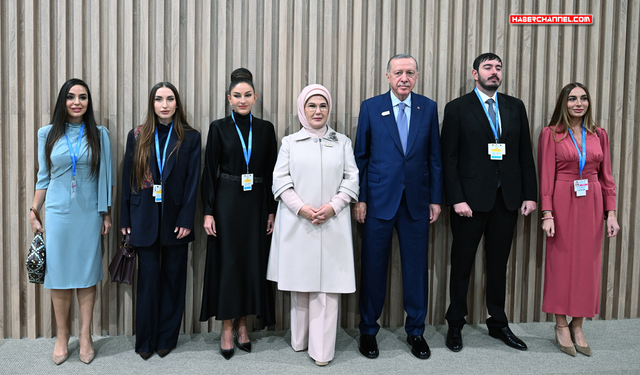 Emine Erdoğan, Azerbaycan, Kırgızistan ve Özbekistan liderlerinin eşleriyle görüştü...