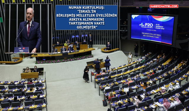 TBMM Başkanı Numan Kurtulmuş, P20 Parlamento Başkanları Zirvesi’nde konuştu