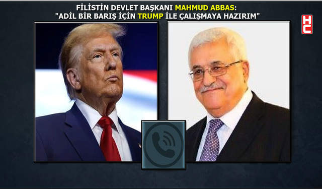 Filistin Devlet Başkanı Abbas, ABD'de başkan seçilen Donald Trump ile görüştü