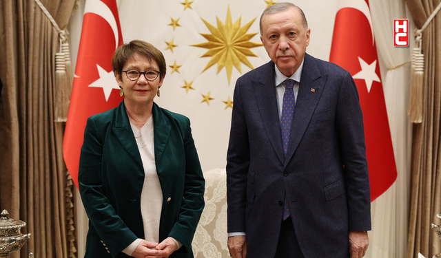 Cumhurbaşkanı Erdoğan, EBRD Başkanı Odile Basso'yu kabul etti