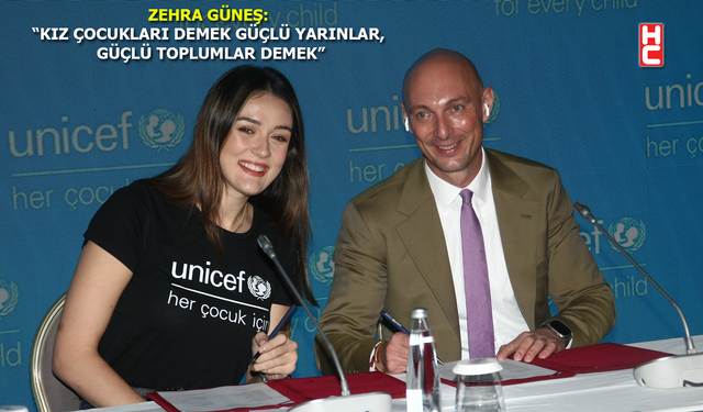 UNICEF ile milli voleybolcu "Zehra Güneş" arasında anlamlı iş birliği