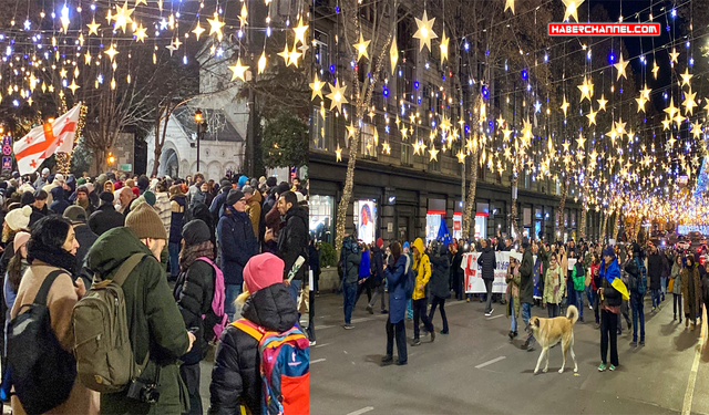 Gürcistan’da 'AB' eylemleri sürüyor...