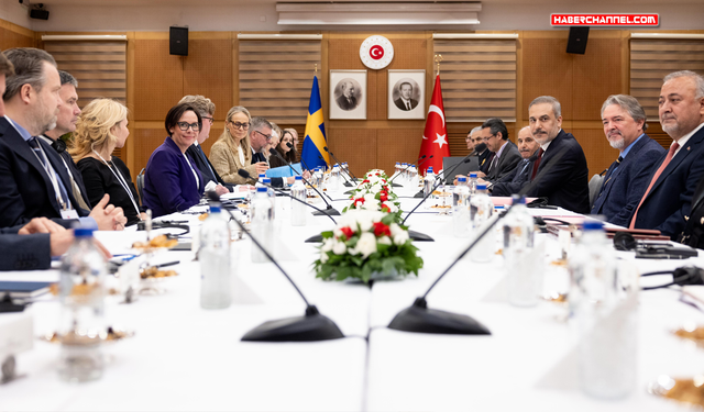 Dışişleri Bakanı Hakan Fidan, İsveçli heyetle bir araya geldi