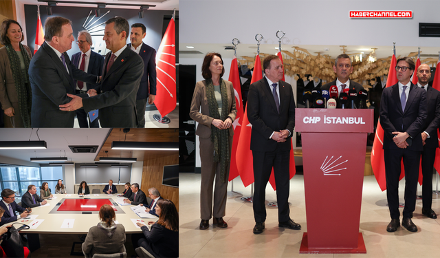 Özgür Özel, Avrupa Sosyalist Partisi (PES) Başkanı Stefan Löfven ile bir araya geldi...