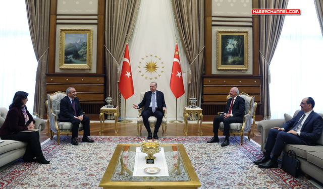 Cumhurbaşkanı Erdoğan, DEM Parti heyetini Beştepe'de kabul etti...