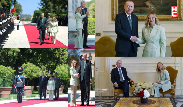 Cumhurbaşkanı Erdoğan ile Meloni görüşmesi Roma'da başladı