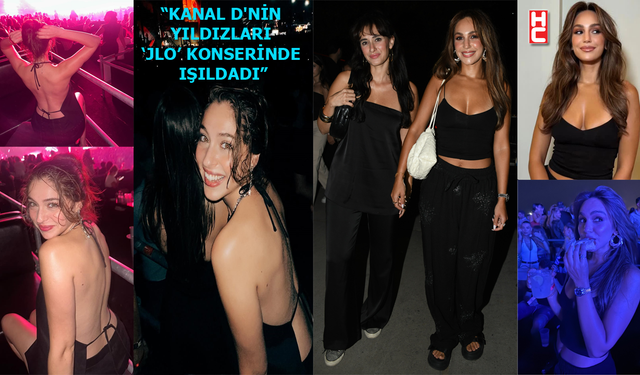 Sahra Şaş ve Cemre Baysel 'JLo' konserinde ışıldadı!