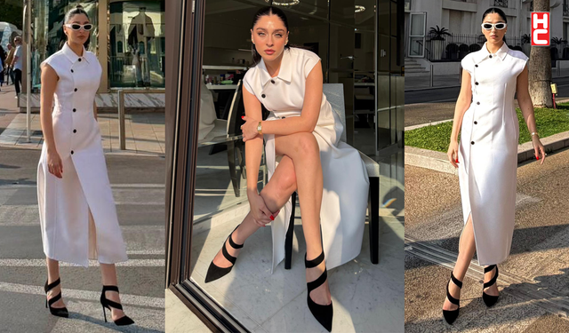 Cemre Baysel Cannes'da zarafetiyle büyüledi!
