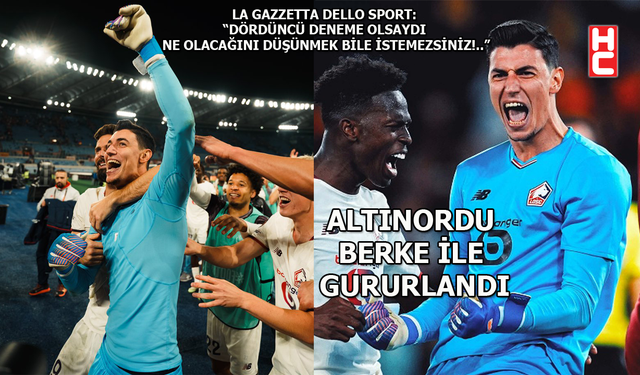 Üst üste 3 penaltı kurtaran Berke Özer, Avrupa basınının manşetlerinde...