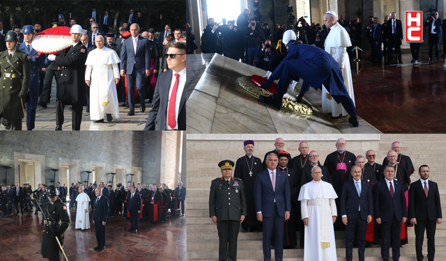 Papa 14'üncü Leo, Anıtkabir'i ziyaret etti