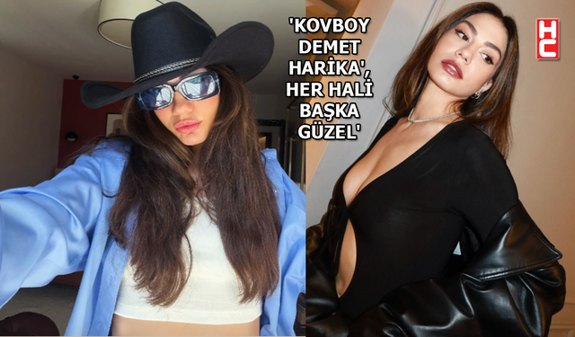 Demet Özdemir'in 'kovboy' havası!