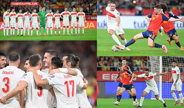 Türkiye, deplasmanda İspanya'yla 2-2 berabere kaldı