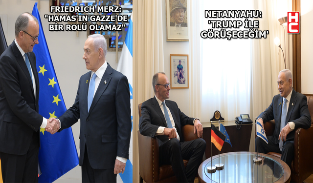 Netanyahu, Friedrich Merz ile ortak basın toplantısı düzenledi