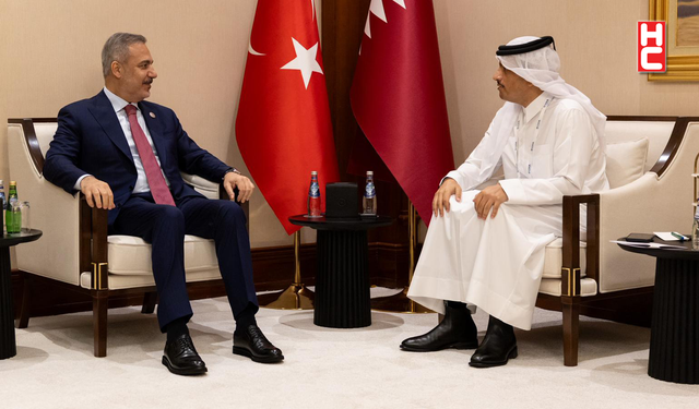 Bakan Hakan Fidan, Katar Başbakanı Al Sani ile bir araya geldi
