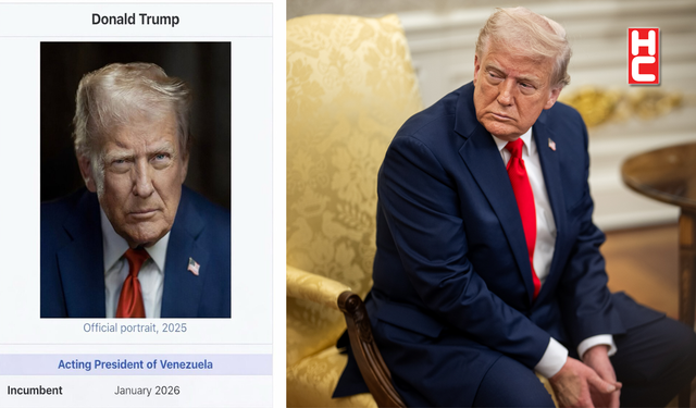 Trump, kendisini ‘Venezuela'nın Geçici Başkanı’ olarak gösteren fotoğraf paylaştı