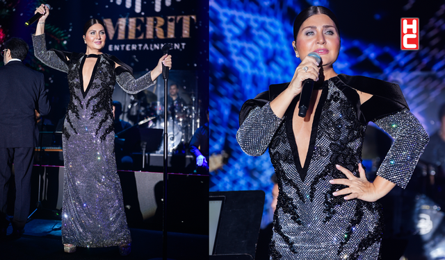 Sibel Can yeni yılı sahnede karşıladı! zarafetiyle büyüledi