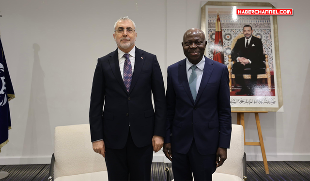 Bakan Vedat Işıkhan, ILO Genel Direktörü Gibert F. Houngbo ile görüştü
