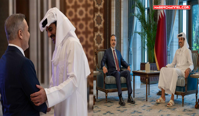 Dışişleri Bakanı Hakan Fidan, Katar Emiri Al Sani tarafından kabul edildi