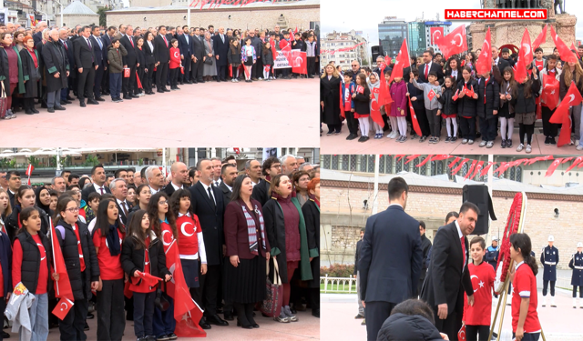 Taksim’de 23 Nisan Ulusal Egemenlik ve Çocuk Bayramı töreni