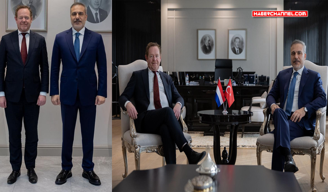 Bakan Hakan Fidan, Hollandalı mevkidaşı David Van Weel ile görüştü