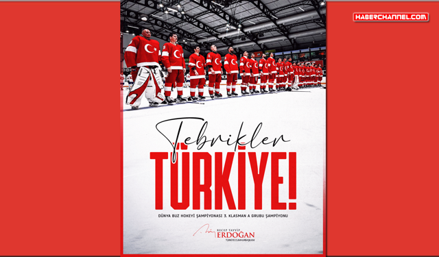 Cumhurbaşkanı Erdoğan, buz hokeyinde altın madalya kazanan millileri kutladı