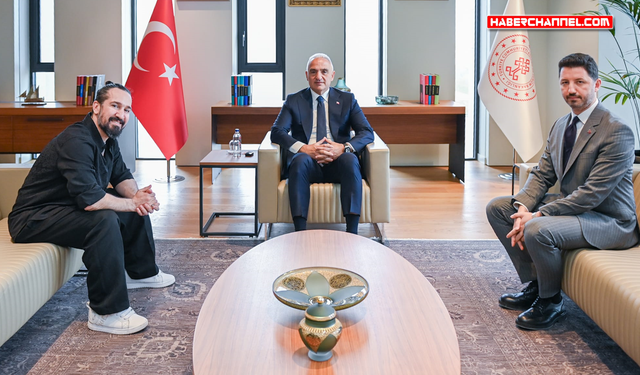 Bakan Mehmet Nuri Ersoy, Doğukan Manço ile görüştü