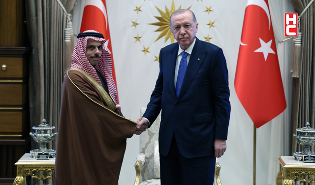 Cumhurbaşkanı Erdoğan, Suudi Arabistan Dışişleri Bakanı Faysal'ı kabul etti