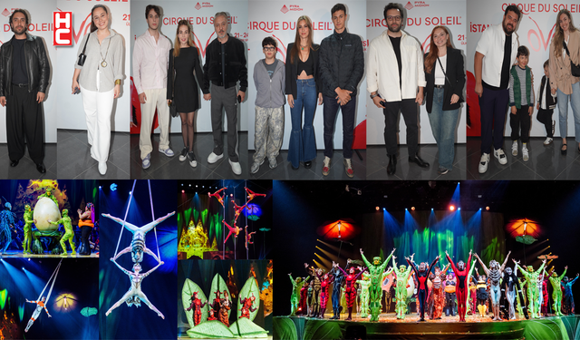 Ünlüleri buluşturan gösteri: Cirque du Soleil