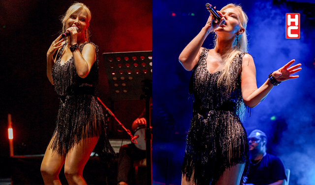 Ömür Gedik Bodrum Vogue Hotel'de enerjisiyle büyüledi