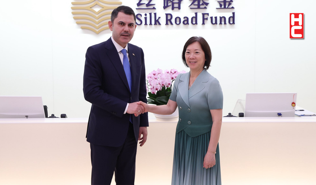 Bakan Murat Kurum, İpek Yolu Fonu Yönetim Kurulu Başkanı Zhu Jun ile görüştü