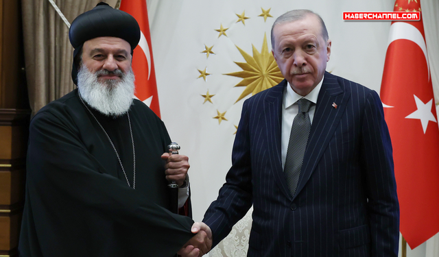 Cumhurbaşkanı Erdoğan, Süryani Ortodoks Kilisesi Patriği'ni kabul etti...