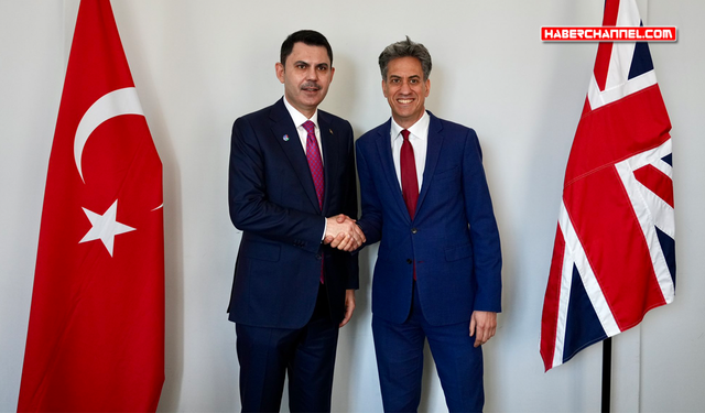 Murat Kurum, Birleşik Krallık Enerji Güvenliği ve Net Sıfır Bakanı Ed Miliband ile görüştü