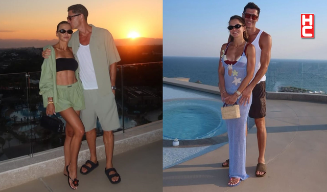Robert Lewandowski, eşi Anna Lewandowska Antalya'da