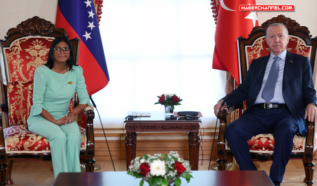 Cumhurbaşkanı Erdoğan, Venezuela Geçici Devlet Başkanı Delcy Rodriguez ile görüştü
