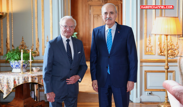 TBMM Başkanı Nuyman Kurtulmuş, İsveç Kralı Gustaf tarafından kabul edildi