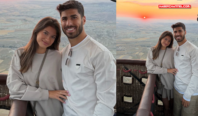 Marco Asensio, sevgilisi Lavinia Leonhard ile Kapadokya'da