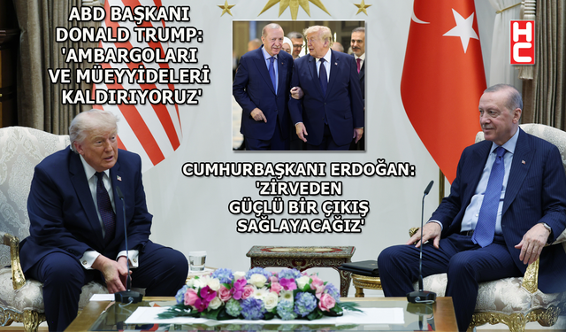 Erdoğan ile Trump Beştepe'de ortak basın açıklamasında konuştu