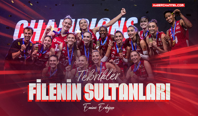 Emine Erdoğan'dan 'Filenin Sultanları'na tebrik mesajı