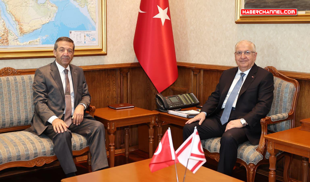 Bakan Yaşar Güler, KKTC Dışişleri Bakanı Tahsin Ertuğruloğlu ile görüştü