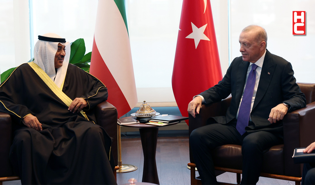 Cumhurbaşkanı Erdoğan, Kuveyt Veliaht Prensi el-Sabah ile bir araya geldi