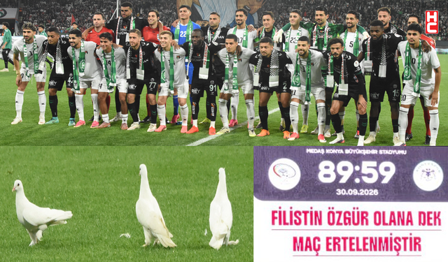 Konyaspor-Filistin Milli Takımı karşılaşmasında kardeşlik kazandı