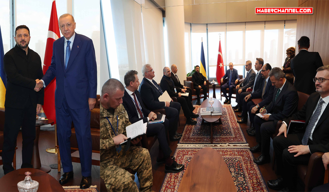 Cumhurbaşkanı Erdoğan, New York'ta Ukrayna Devlet Başkanı Zelenski ile görüştü