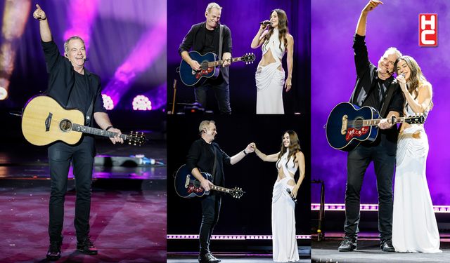 Garou ve Defne Samyeli’den Harbiye’de alkış alan düet