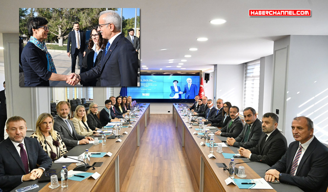 Bakan Abdulkadir Uraloğlu, AB Komiseri Marta Kos ile bir araya geldi