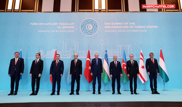 Türk Devletleri Teşkilatı Zirvesi'nde liderler aile fotoğrafında buluştu