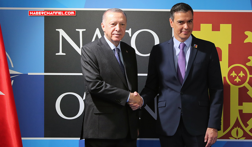Cumhurbaşkanı Erdoğan, İspanya Başbakanı Pedro Sanchez ile görüştü